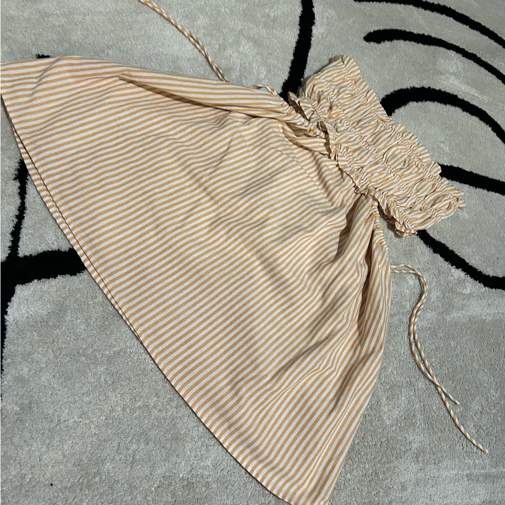 Striped Mini Cutout Dress